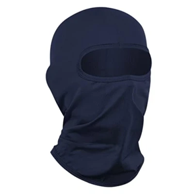 Afbeelding van LONGKING Bivakmuts, skimasker, balaclava voor dames en heren, uv bescherming, winddicht, warm, motorrijden, snowboarden fietsen, outdoorsporten, blauw, Eén Maat