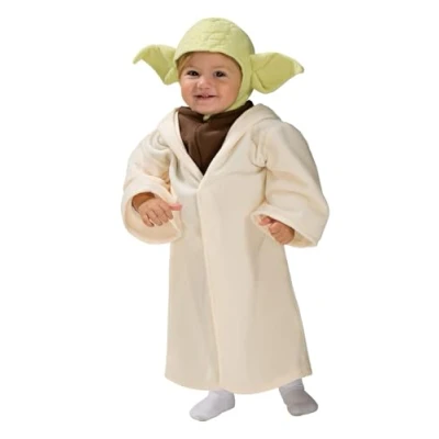 Afbeelding van Rubie&#039;s Officiële Disney Star Wars Baby Yoda Kostuum, Kinderkostuum Peuter Size