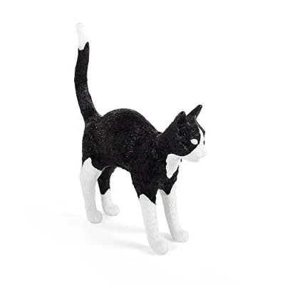 Afbeelding van Seletti Jobby The Cat Tafellamp LED Oplaadbaar Zwart/wit