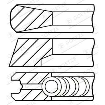 Afbeelding van Goetze Engine Zuigerveren 08 854700 00