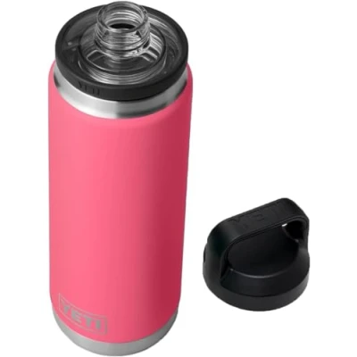 Afbeelding van YETI Rambler Bottle Chug, Vacuum Insulated Stainless Steel with Chug Cap, Tropical Pink, 26 oz (760 ml)