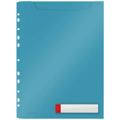Afbeelding van Insteekmap U model Leitz Cosy harmonica A4 met perforatiestrip PP blauw