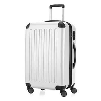 Afbeelding van HAUPTSTADTKOFFER SPREE Harde koffer, trolleykoffer, uitbreidbare reiskoffer, TSA, 4 wielen, 65 cm, 74 liter, wit