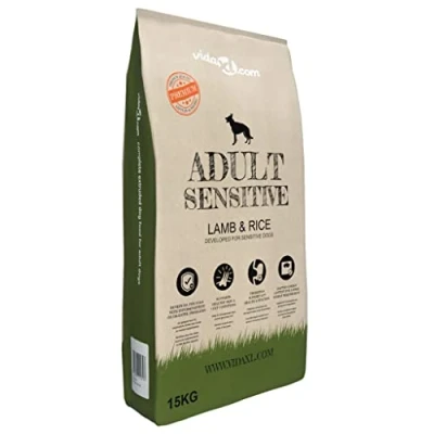 Afbeelding van vidaXL Premium hondenvoer droog Adult Sensitive Lamb &amp; Rice 15kg