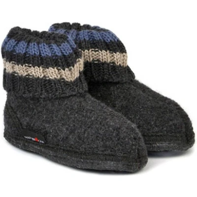 Afbeelding van Pantoffel Haflinger Unisex Paul Graphit Schoenmaat 37