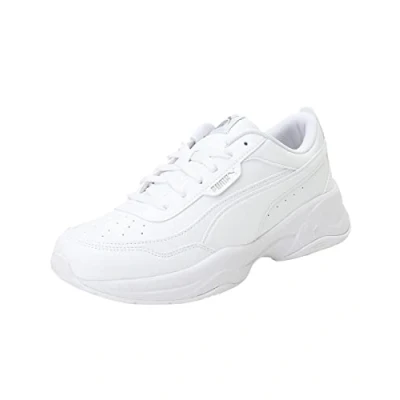 Afbeelding van Puma Cilia MODE Hardloopschoenen neutraal, Dames, Maat: 35.5, White/silver Hoogwaardig imitatieleer