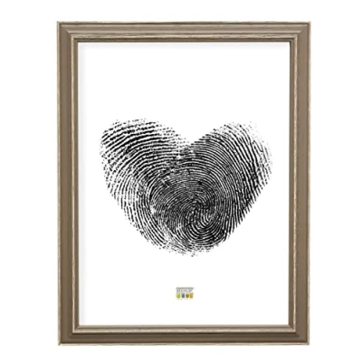 Afbeelding van Deknudt Frames fotolijst S221F3 bruin met naturel accent 50x70 cm