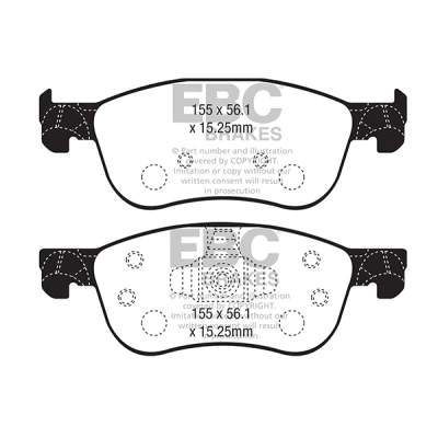 Afbeelding van Remblokkenset, schijfrem EBC BRAKES DP42353R