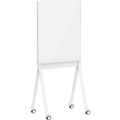 Afbeelding van SpeaKa Professional Glazen magneetbord SP SMW 001 (b x h) 760 mm 959 Wit Incl. magneten Vierarmige voet met 4 wiel