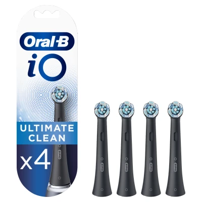 Afbeelding van Oral B Opzetborstel Io Ultimate Clean Zwart, 4 stuks