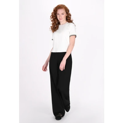 Afbeelding van Dreimaster Tshirt print, Dames, Maat: 40, White