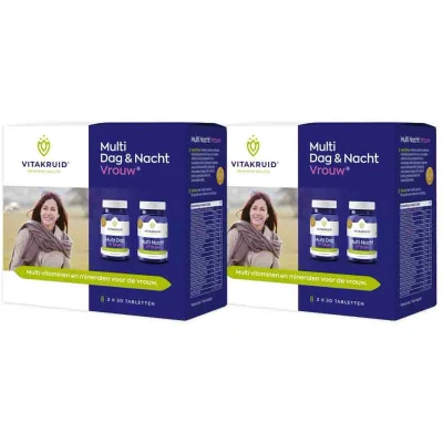 Afbeelding van Gratis Verzending: 2x Vitakruid Multi Dag Nacht Vrouw 60 tabletten