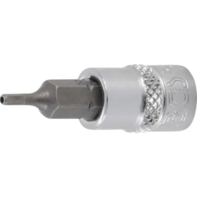 Afbeelding van BGS Dopsleutelbit 1/4&quot; binnenzeskant met boring 2 mm