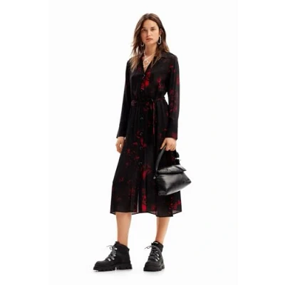 Afbeelding van Desigual M. Christian Lacroix Maxijurk, Dames, Maat: Small, Black