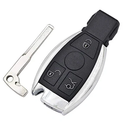 Afbeelding van 3 Knop Afstandsbediening Smart Autosleutel Shell Case Behuizing Voor Mercedes Benz A B C E S Klasse W203 W204 W205 W210 W211 W212 W221 W222