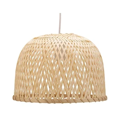 Afbeelding van Pauleen Woody Pearl hanglamp met bamboe kap