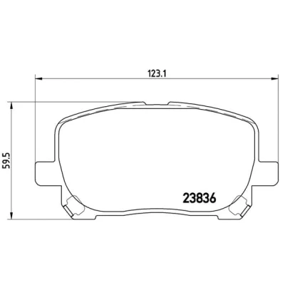 Afbeelding van Brembo Remblokset P 83 061