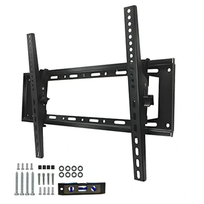 Afbeelding van Venton Verstelbare, kantelbare en draaibare tv wandhouder, houder voor gebogen, platte televisies monitoren, VESA 400 x 600 max (32 inch 75 inch), 45 kg televisiehouder, kantelen, draaien
