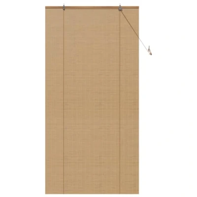 Afbeelding van vidaXL met gordijnen Lichtbruin 110 x 220 cm Bamboe