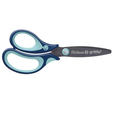 Afbeelding van Pelikan 803519 Schaar griffix SC1BLR, blauw, rond, linksshandig
