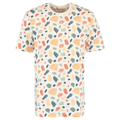 Afbeelding van Only &amp; Sons Onslevi Reg Ditsy Aop Ss Tee Cs 22023392 Wit Heren The Stone