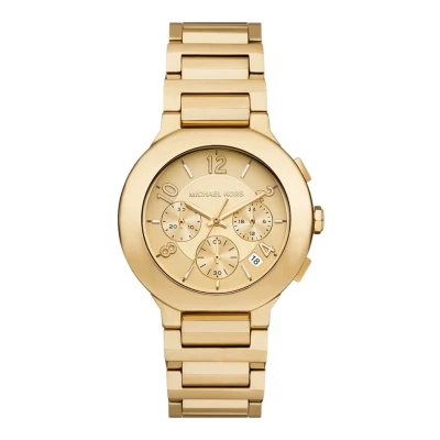 Afbeelding van Michael Kors Dames horloge goudkleurig met band