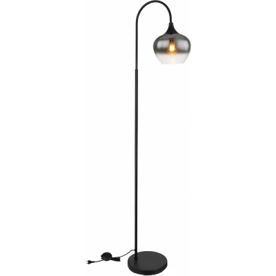 Afbeelding van Globo vloerlamp Maxy zwart metaal 15548S
