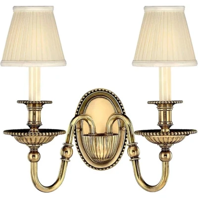 Afbeelding van Hinkley LED Wandlamp Cambridge 2X E14 Max 40W Burnished Brass