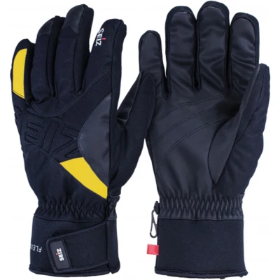 Afbeelding van Seiz Handschoenen FLEXIBLE Winter Snow Unisex WGL00010 01 zwart geel