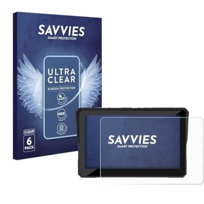 Afbeelding van Savvies Screenprotector voor Carpuride W502B Pro 5&quot; Folie Beschermfolie transparant (6 Stuks)