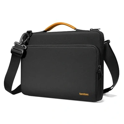 Afbeelding van tomtoc 360 tas sleeve voor 15 inch New MacBook Air M3/A3114 M2/A2941 2024 2023, 15&quot; Microsoft Surface laptop 6/5/4/3, 15&#039; Pro A1990 A1707, all round bescherming schoudertas