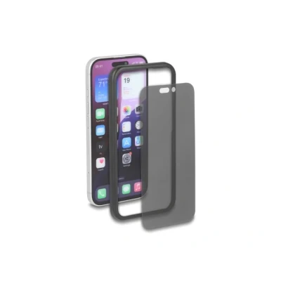 Afbeelding van Delock Schutzfolie für iPhone 16 mit Sichtschutz aus gehärtetem Glas