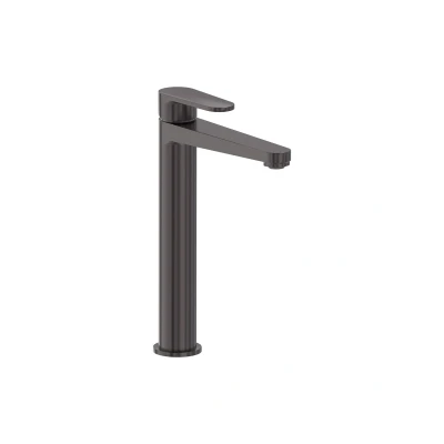 Afbeelding van MAY Wastafelmengkraan model Large Geborsteld carbon black PVD