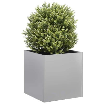 Afbeelding van vidaXL Plantenbak 40x40x40 cm gegalvaniseerd staal