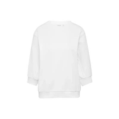 Afbeelding van comma casual identity MIT 3/4ÄRMELN Sweater, Dames, Maat: 34, Weiß