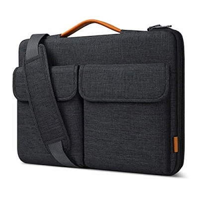 Afbeelding van Inateck Laptop sleeve case schoudertas compatibel met 13.3 inch MacBook Pro 2015 2020, 13,3 Air M1, handgrepen en afneembare schouderriem