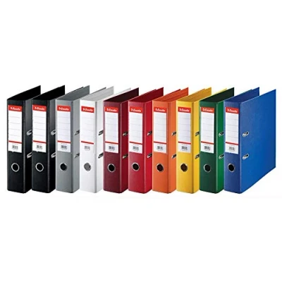 Afbeelding van Esselte Kunststof A4 Ordner (10 Stuks) Rugbreedte van 75mm Geassorteerde Kleuren