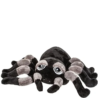 Afbeelding van Suki gifts Pluche knuffel spin tarantula zwart/grijs 22 cm speelgoed
