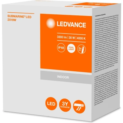 Afbeelding van Ledvance submarine armatuur g13 38w 3500lm 4000k cri80 89 80graden ip65 opbouw beh grijs kunststof hxbxl 75x106x1561mm 4058075304024