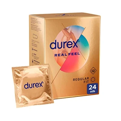 Afbeelding van Durex condooms Real Feel, huidgevoel met huid, latexvrij, 24