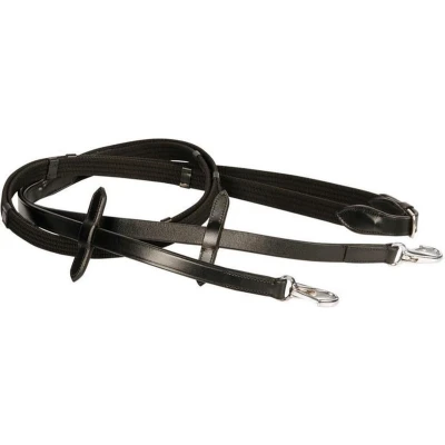 Afbeelding van Harry&#039;s Horse Teugels, webband, clipsluiting Cob Zwart