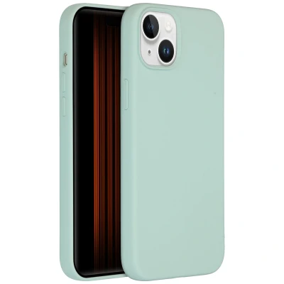 Afbeelding van Apple iPhone 15 Plus MagSafe Hoesje Siliconen en TPU (zacht) Accezz Softcase/Backcover Blauw Telefoonhoesje