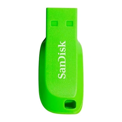 Afbeelding van SanDisk SDCZ50C 016G B35GE 16 GB Cruzer Blade USB Flash Drive Electric Green
