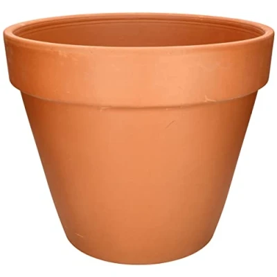 Afbeelding van KOTARBAU® bloempot van terracotta, diameter 43 cm, met rand, voor binnen en tuin