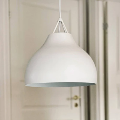 Afbeelding van Dyberg Larsen Pyra hanglamp, Ø 29 cm, wit, metaal