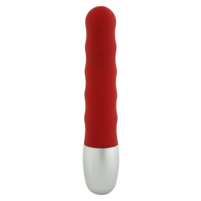 Afbeelding van Seven Creations Discretion Vibe Ribbed Red Vibrator