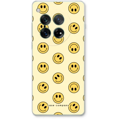 Afbeelding van Case Company® hoesje geschikt voor OnePlus 12r Smiley N2 Soft Cover Telefoonhoesje Bescherming aan alle Kanten en Schermrand
