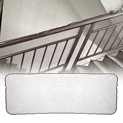 Afbeelding van Balcony Safety Net, 2 Meters Child Net Stair Durable Banister Guards for Kids Indoor Stairs Rails Cribs Balcony(Coffee)