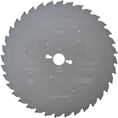 Afbeelding van DeWalt Cirkelzaagblad 305x30x36t, wisseltand, negatief 5, kerf 3,0mm DT4330 QZ