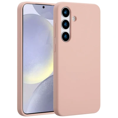 Afbeelding van Samsung Galaxy S25 Plus MagSafe Hoesje Siliconen en TPU (zacht) Accezz Softcase/Backcover Roze Telefoonhoesje